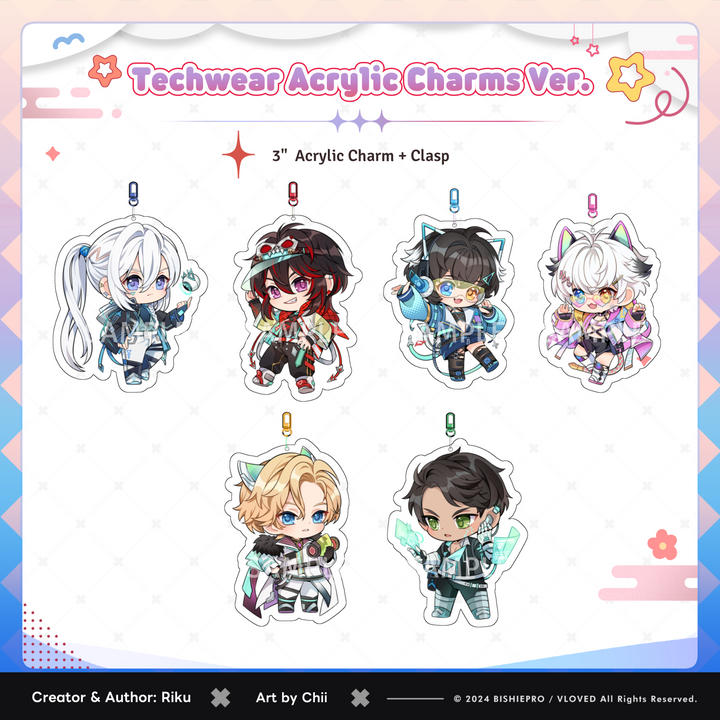 VLOVED CyberTech Acrylic Charms